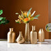 Elegant Golden Glass Vase for Stylish Home Decor