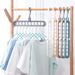Luxury Multi-port Rack Support Hangers - Space-Saving Closet Organizer with Chic Color Options