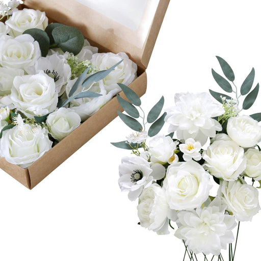 Artificial Silk Flowers Gift Box