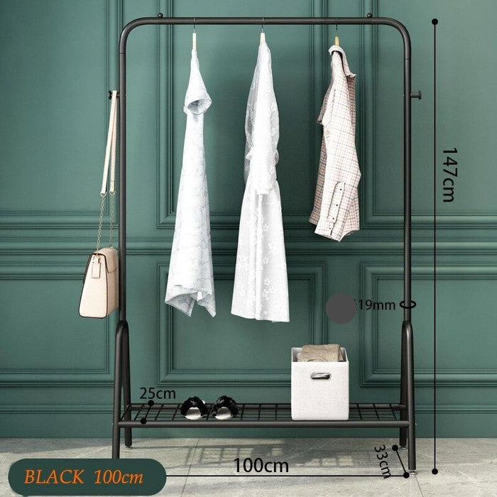 Home Organizer Coat Rack with Space-Saving Clothes Hanger