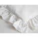 Royal Cotton Chair Cushion Cover with Elegant Flounce and Ruffle Details