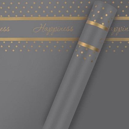 Chic English Letter Waterproof Floral Wrap Paper Set - Premium Bouquet Presentation