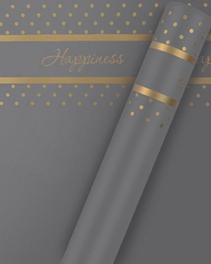 Chic English Letter Waterproof Floral Wrap Paper Set - Premium Bouquet Presentation