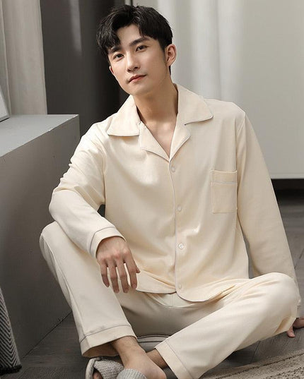 Cozy Couples Winter Cotton Pajama Set - Luxurious Sleepwear for Two