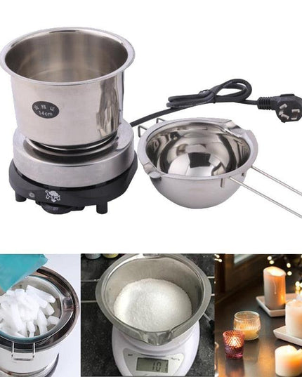 Premium Stainless Steel Wax Melting Kit for Creative Soap and Candle Crafting