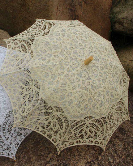 Lace Elegance Victorian Umbrella - A Touch of Class for Any Celebration