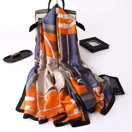 Elegant Summer Botanica Silk Scarf: Effortless Chic for Your Wardrobe