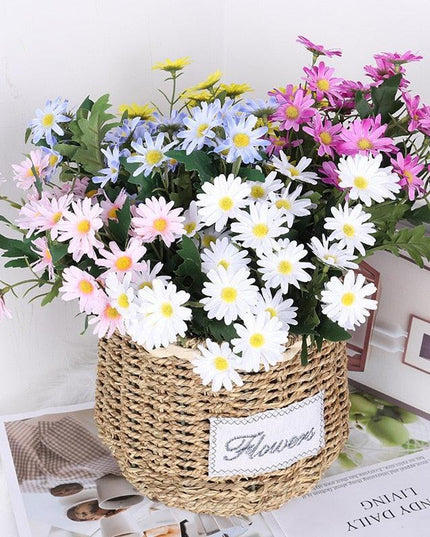 Charming Daisy Forks: 24-Piece Rustic Floral Dining Ensemble for Creative Decor