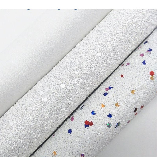 Shimmering Glitter Fabric Sheet Set for DIY Crafting