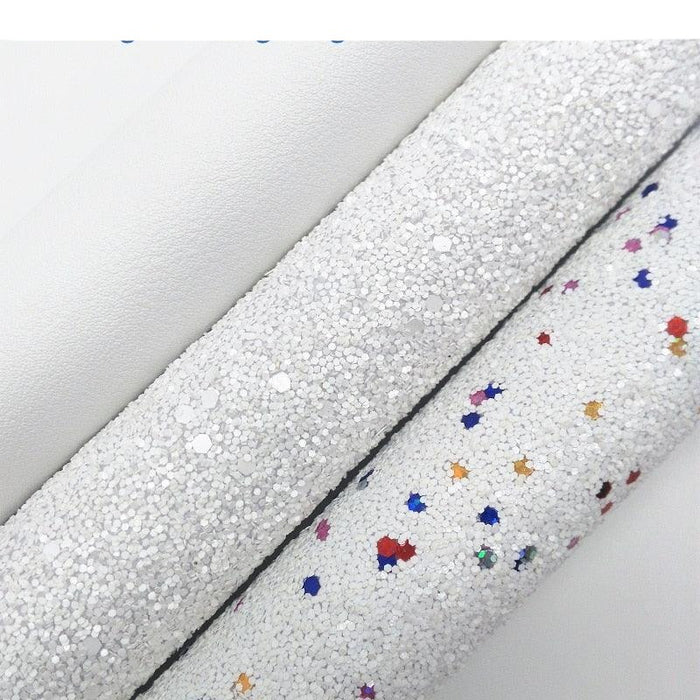 Shimmering Glitter Fabric Bundle for Artistic DIY Creations