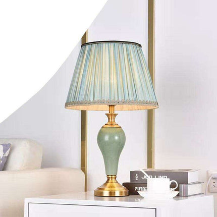 Modern Elegance Table Lamp with Soft Fabric Shade - Transform Your Living Space