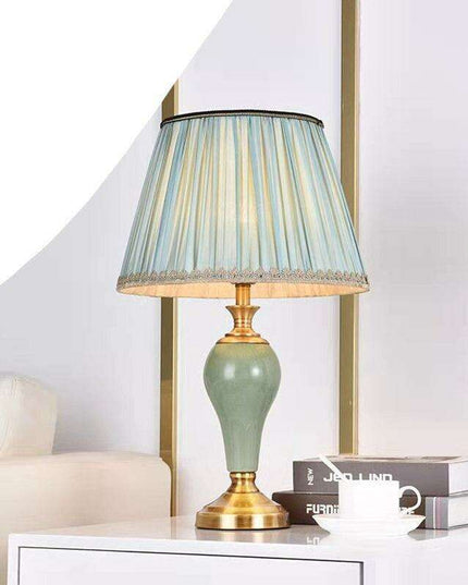 Modern Elegance Table Lamp with Soft Fabric Shade - Transform Your Living Space