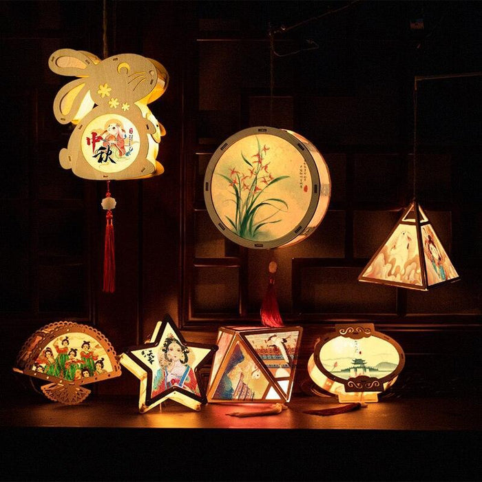 Handmade Paper Lantern Kit for Kids - Ideal for Asian Mid-Autumn Celebrations