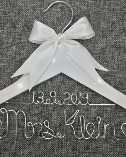Custom Engraved Wooden Bridal Party Hanger - Memorable Keepsake for Bridesmaids
