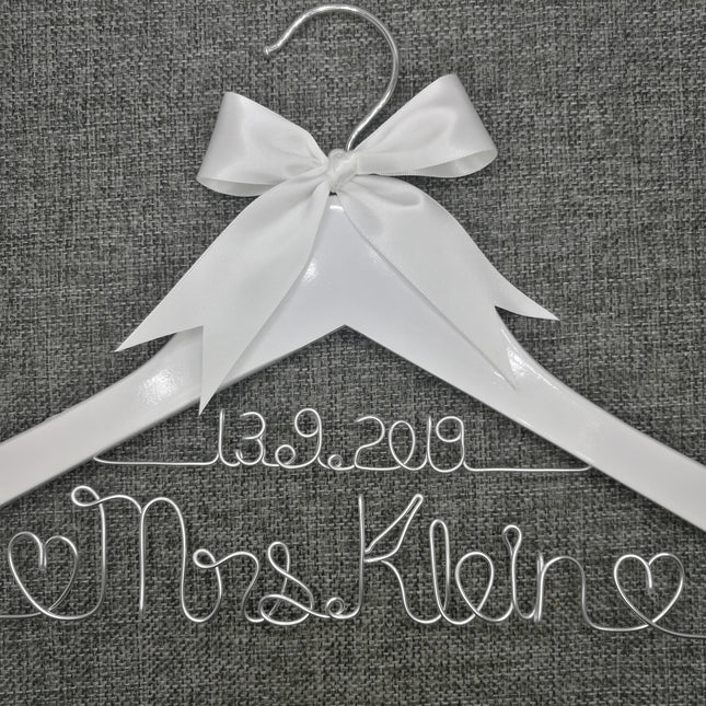 Custom Engraved Wooden Bridal Party Hanger - Memorable Keepsake for Bridesmaids
