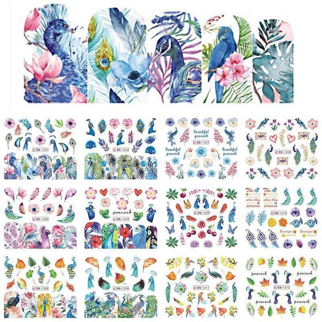 Winter Wonderland Russian Nail Art Decals