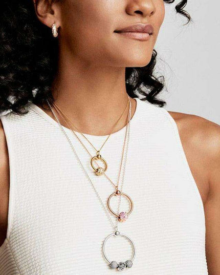 925 Sterling Silver Chic O Charm Pendant - A Perfect Stylish Gift for Her