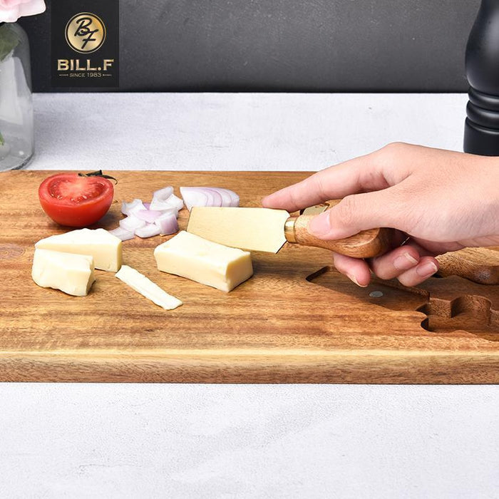 Exquisite Bamboo Cheese Board Set with Premium Knife Assortment