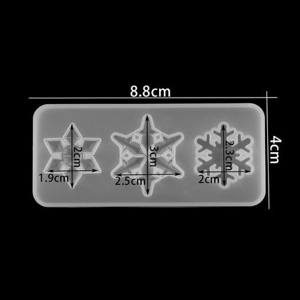 Charming Snowflake DIY Craft Set for Unique Christmas Jewelry and Ornaments