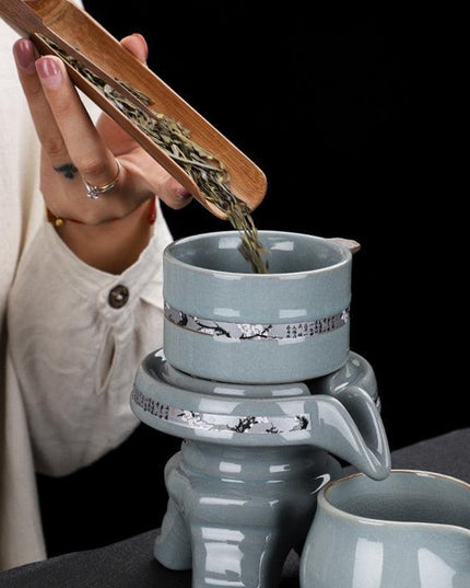 Transform Your Tea Ritual with the Exquisite Ge Yao Ceramic Tea Set: A Must-Have for Tea Enthusiasts
