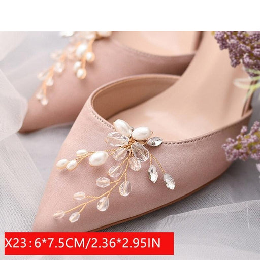 Sparkling Rhinestone Shoe Clips for Sophisticated High Heel Events