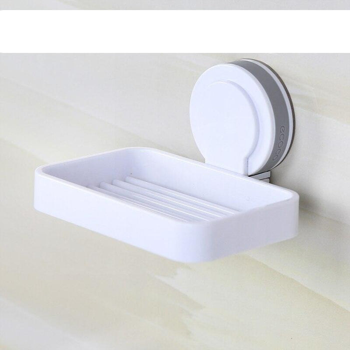 Innovative Bathroom Soap Holder with Wall-Mounted Drainage System