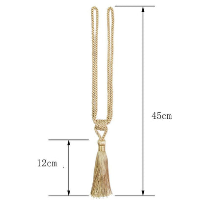 Luxurious Handmade Gold Tassel Curtain Tieback for Elegant Home Styling