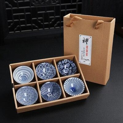 Sophisticated Blue and White Vintage Chinese Porcelain Tea Cup Collection for Puer Tea Lovers