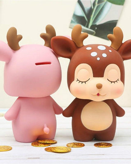 Playful Deer Piggy Bank: A Whimsical Touch for Savings and Decor