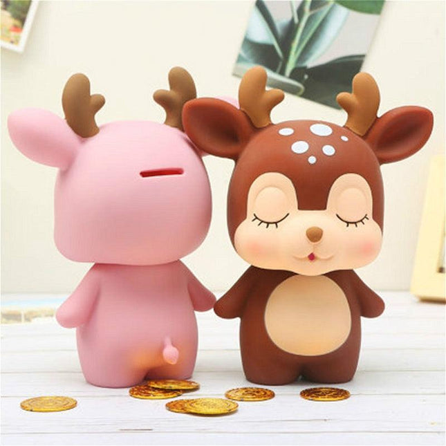 Playful Deer Piggy Bank: A Whimsical Touch for Savings and Decor