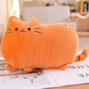 Kawaii Cat plush Pillow kitten Cushion soft Colorful Stuffed Toys-Toys & Games›Stuffed Animals & Plush›Animals-Très Elite-25cm-Orange-Très Elite