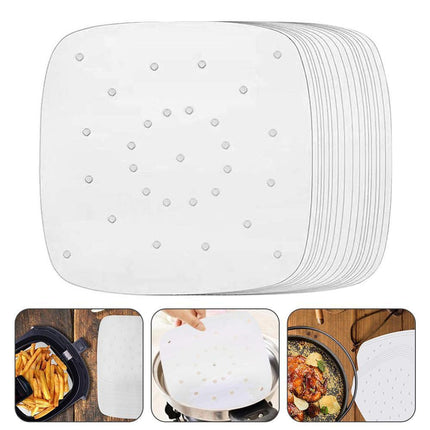 Sustainable 100-Count 9-Inch Square Air Fryer Parchment Liners