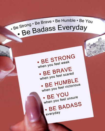 Empowerment Essence Cuff Bracelet - Embrace Strength, Courage, and Confidence