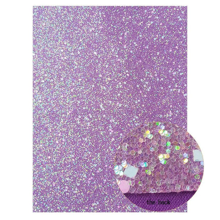 Sparkling Violet Faux Leather Fabric - A Must-Have for Dazzling DIY Projects