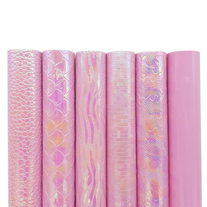 Mesmerizing Mermaid and Serpent Vegan Leather Craft Sheets - Set of 6