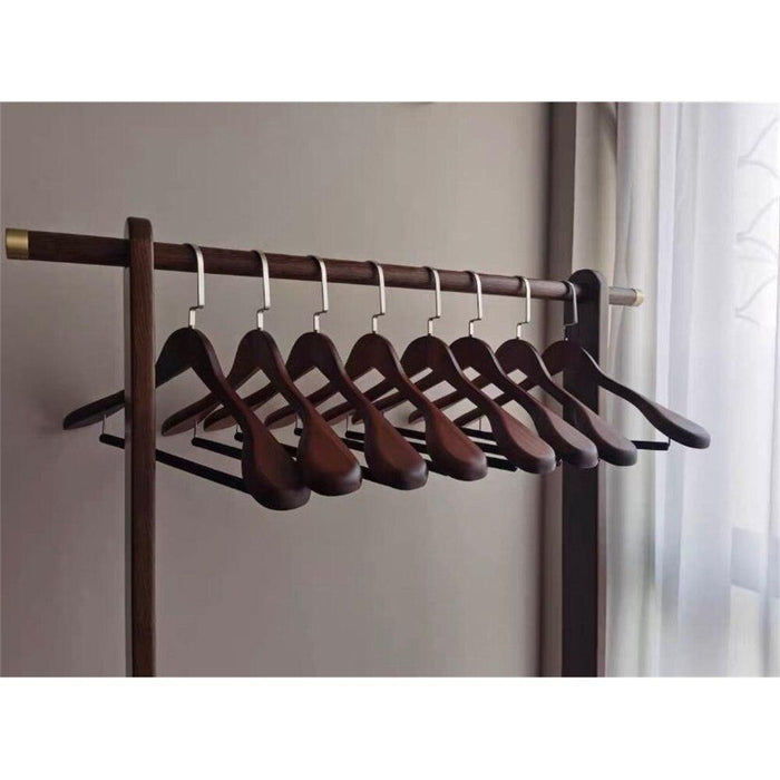 Elegant Faux Leather Closet Organizer Hangers