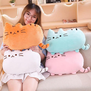 Kawaii Cat plush Pillow kitten Cushion soft Colorful Stuffed Toys-Toys & Games›Stuffed Animals & Plush›Animals-Très Elite-25cm-White-Très Elite