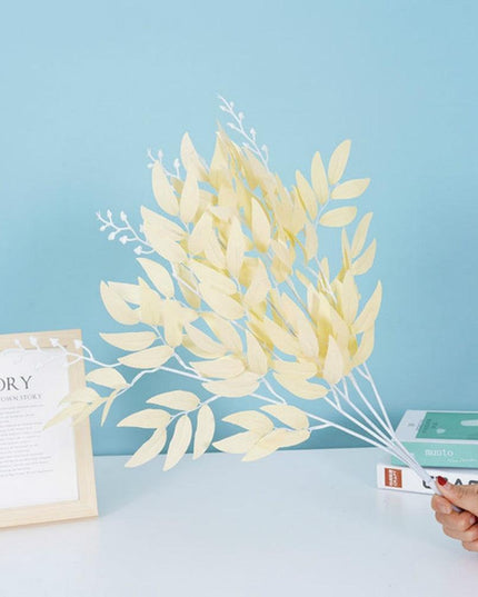 Opulent Silk Willow Arrangement - Refined Foliage for Elegant Spaces