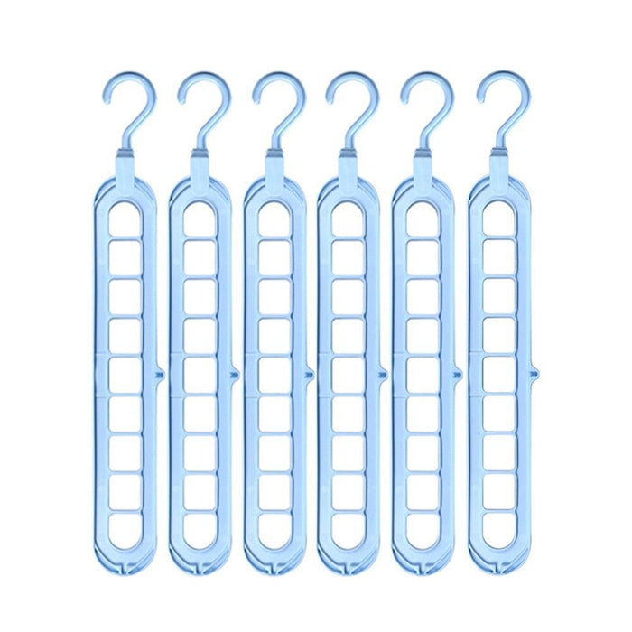 Chic Circular 9-Hole Plastic Closet Organizer