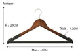 Elevate Your Closet: Premium Lotus Wood Hangers Set with Velvet Flocking - Choose 5 or 10 Pieces