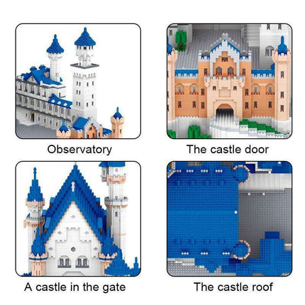 Swan Castle 11810-Piece Creative Building Block Set for Imaginative Play