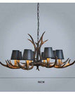 8 Lights-lampshade / Brushed gold black