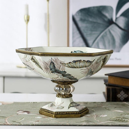 Modern Resin Fruit Plate and Vase Set for Stylish Home Decor