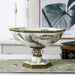 Elegant Resin Fruit Plate and Vase Duo for Contemporary Home Styling