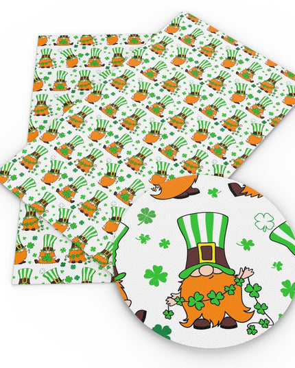 St. Patrick's Day Faux Leather Crafting Sheet - Creative Hair Bow Kit
