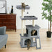Deluxe Feline Retreat: Multi-Level Cat Tower with Plush Beds and Durable Scratching Posts