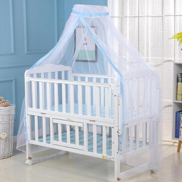 Newborn Sleep Sanctuary with Mesh Canopy