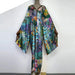 African Holiday Boho Batwing Silky Rayon Robe for Women | Autumn Collection