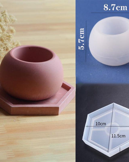 Round Silicone Molds for Creative Candle Jars and Stylish Plant Pots: Elevate Your Home Decor Projects