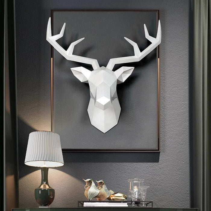Wildlife-Inspired Deer Head Wall Art for Contemporary Home Interiors